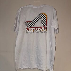 Surf Style Clearwater Beach, Florida Men's White T-Shirt